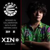 Motomu Sakai player profile card featuring the Xeno K Flex design