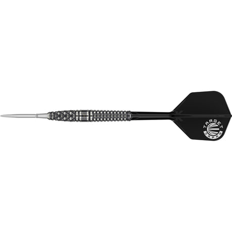 Paul Lim The Legend Gen 8 Swiss Point Steel Tip Darts close up image highlighting the barrel grip texture, coating, machining, and design details