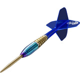 Target Japan Prime Series Zenith G2 Swiss Point Steel Tip Darts close up image highlighting the barrel grip texture, coating, machining, and design details