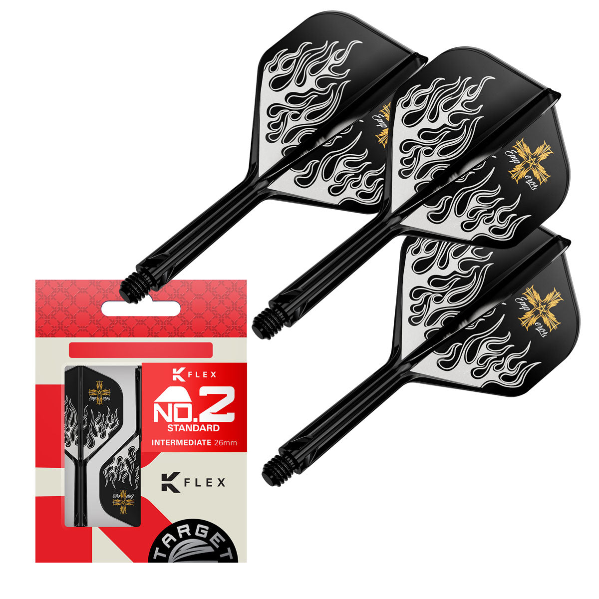 Image of the Target Japan Pyro G2 K Flex displayed for retail sale with product packaging