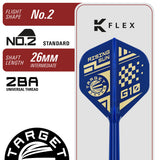 Target Japan Haruki Muramatsu Rising Sun G10.5 Swiss Point 95% Tungsten Steel Tip Darts