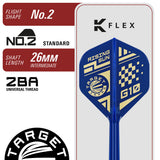 Target Japan Haruki Muramatsu Rising Sun G10.5 Swiss Point 95% Tungsten Steel Tip Darts