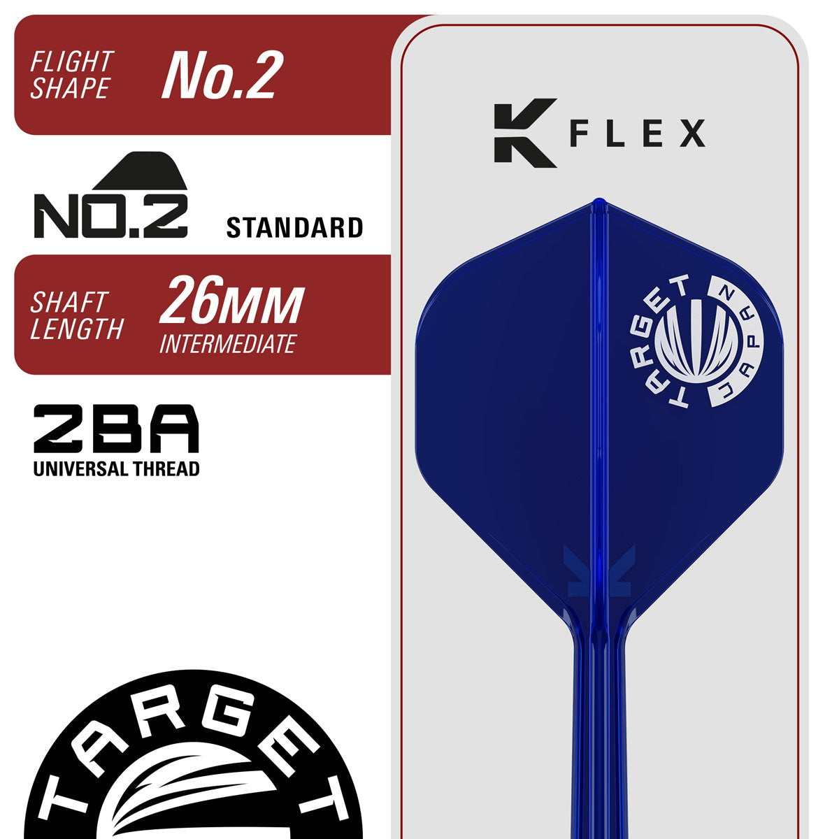 Flight specifications and dimensions for the Sereno G3 Swiss Point Darts
