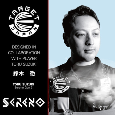 Player feature card showcasing Toru Suzuki and the Sereno G3 design