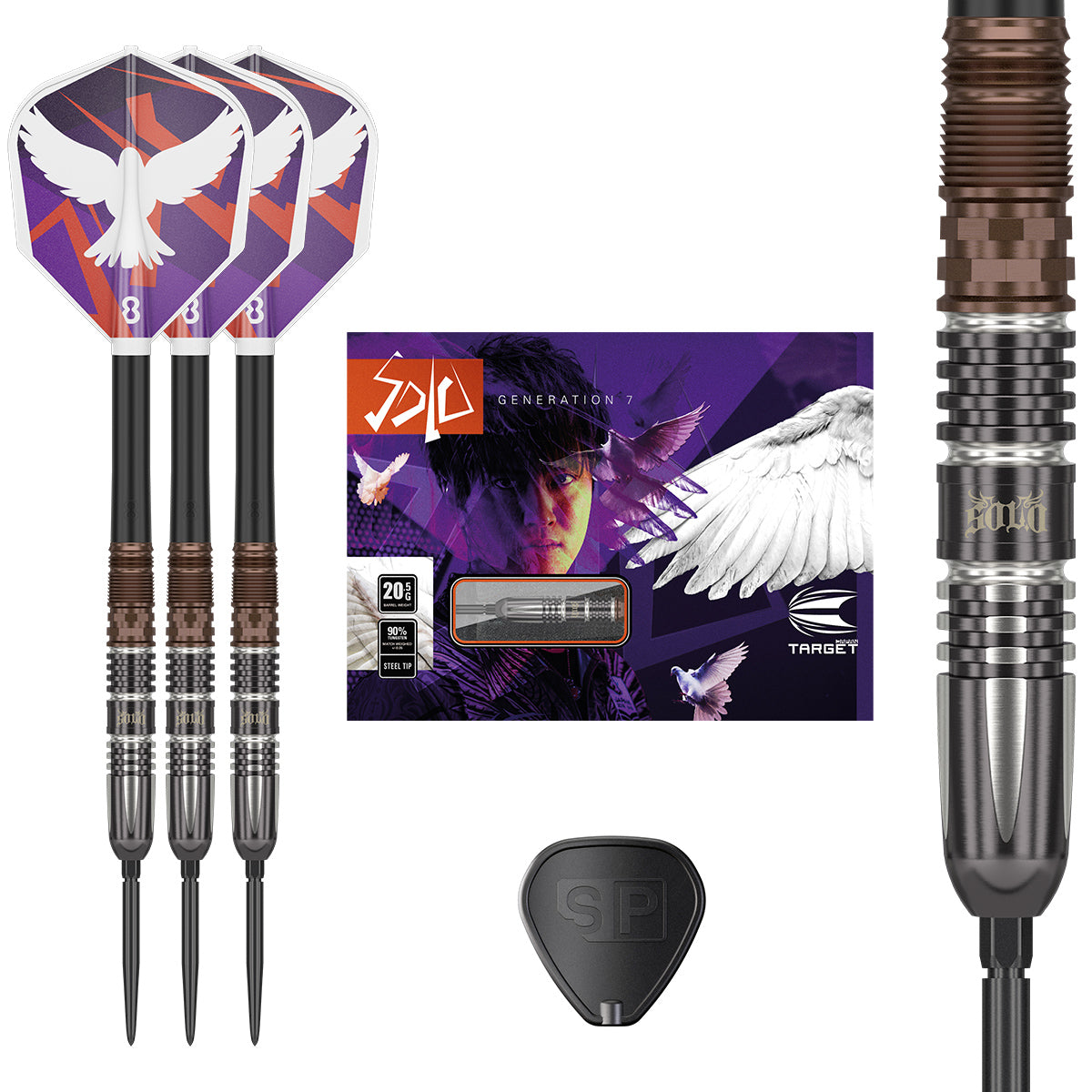 Solo G7 90% Tungsten SP Steel Tip Darts by Target Japan – Double