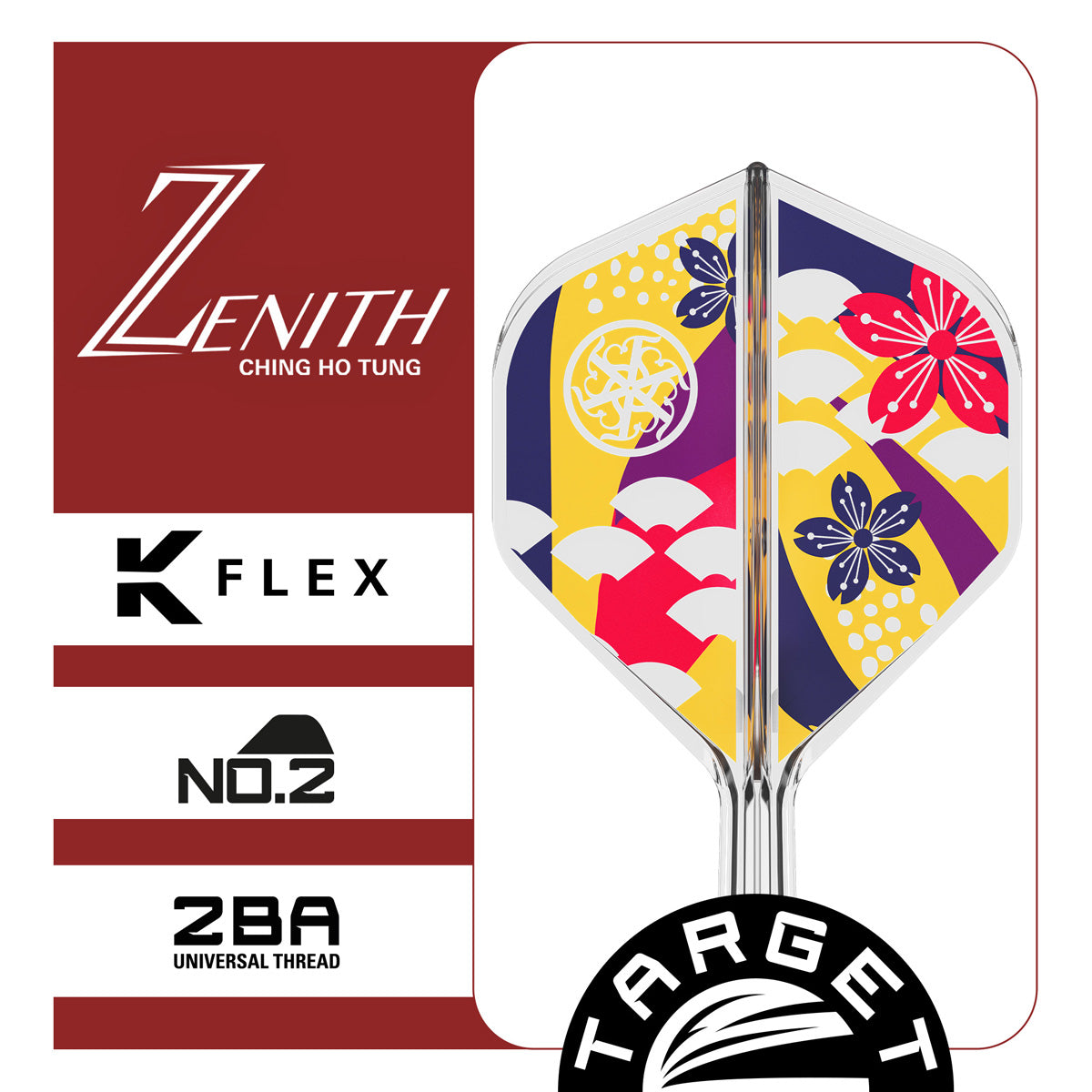 Target Japan Ching Ho Tung Zenith G2 K-Flex Integrated Flights & Shafts No2