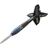 Jeffrey De Graaf Steel Tip Darts close up image highlighting the barrel grip texture and precision machining detail