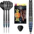 Jeffrey De Graaf SP Steel Tip Darts main product image showing the darts, packaging, flights, shafts, and included accessories