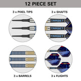Josh Rock G1 Soft Tip Darts contents image displaying everything included inside the box