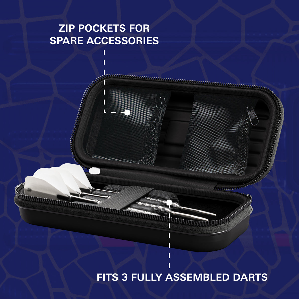 Target Josh Rock Takoma Dart Case image showing the inside of the case with storage compartments and layout