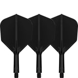 K,Flex Black No6 One Piece Flights by Target main product image on a white background.
