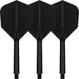 K,Flex Black No6 One Piece Flights by Target main product image on a white background.