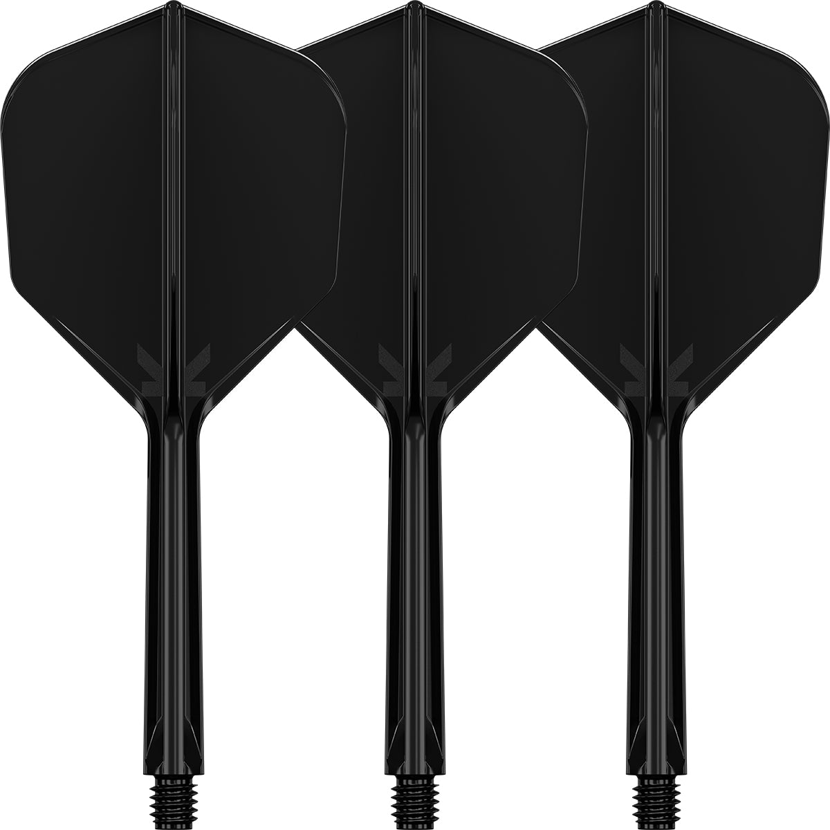 K,Flex Black No6 One Piece Flights by Target main product image on a white background.