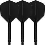 K,Flex Black No6 One Piece Flights by Target main product image on a white background.
