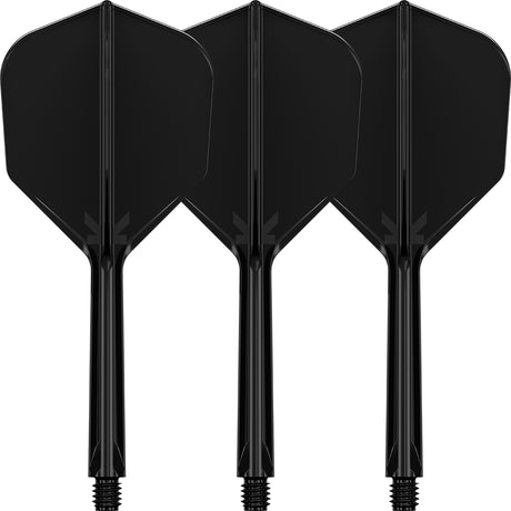 K,Flex Black No6 One Piece Flights by Target main product image on a white background.