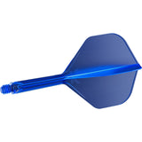 K,Flex Blue No2 One Piece Flight by Target angled view highlighting the product design and profile.