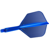 K,Flex Blue No6 One Piece Flight by Target angled view highlighting the product design and profile.