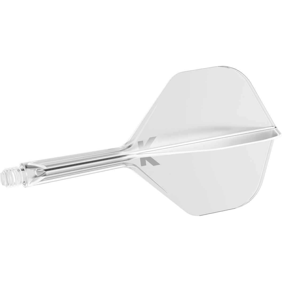 K,Flex Clear No2 One Piece Flight by Target angled view highlighting the product design and profile.
