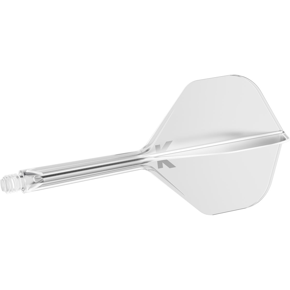 K,Flex Clear No2 One Piece Flight by Target angled view highlighting the product design and profile.