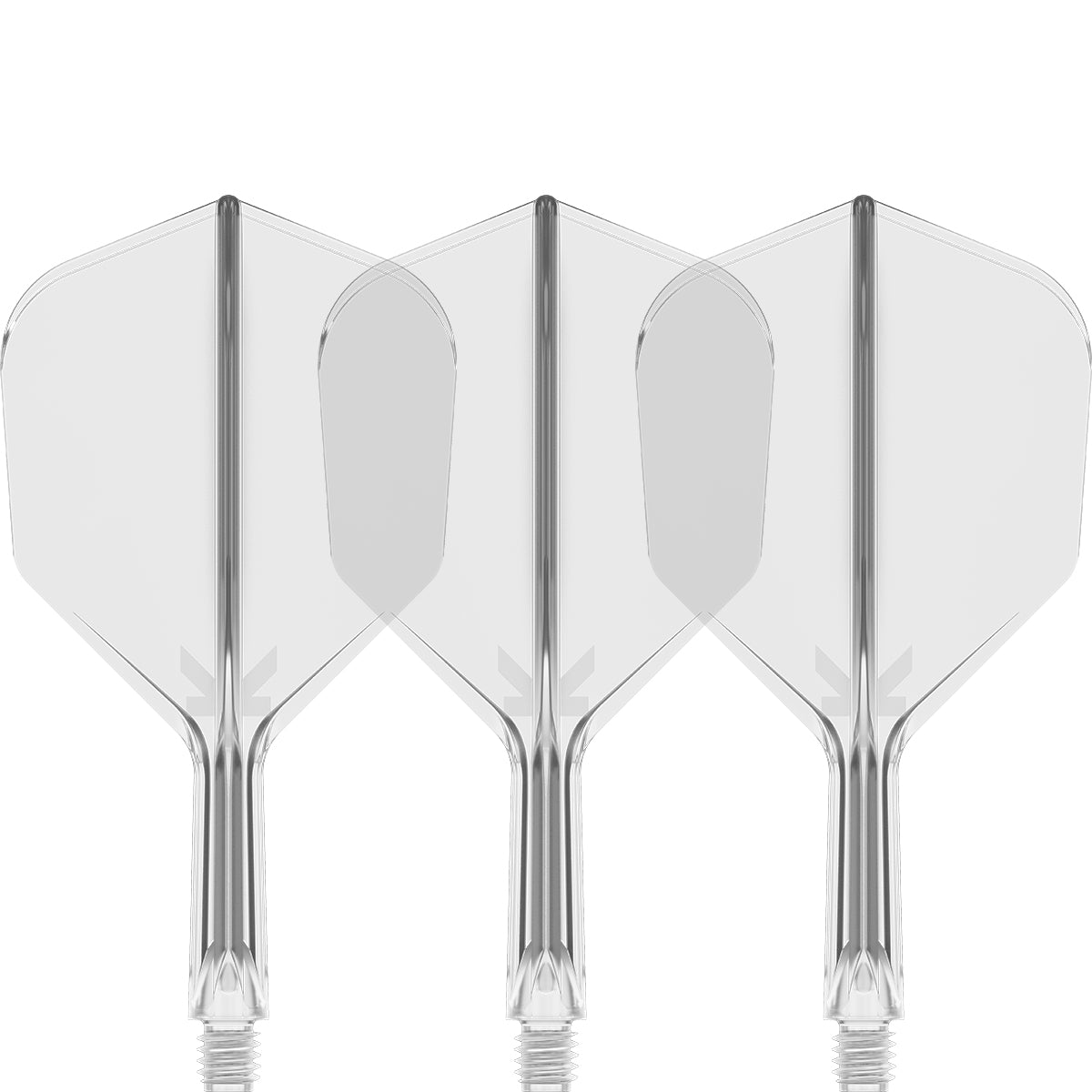 K,Flex Clear No6 One Piece Flights by Target main product image on a white background.