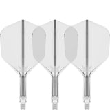 K,Flex Clear No6 One Piece Flights by Target main product image on a white background.