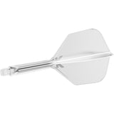 K,Flex Clear No6 One Piece Flights by Target angled view highlighting the product design and profile.