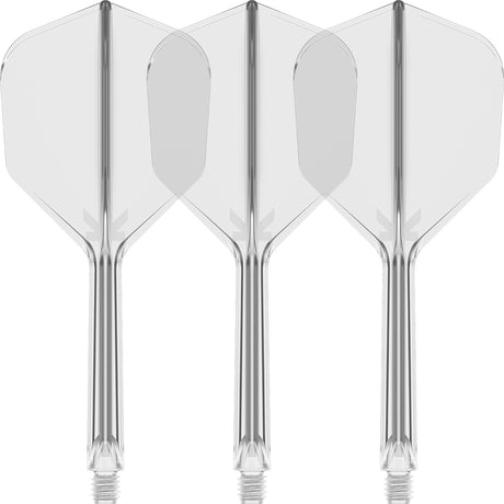 K,Flex Clear No6 One Piece Flights by Target main product image on a white background.