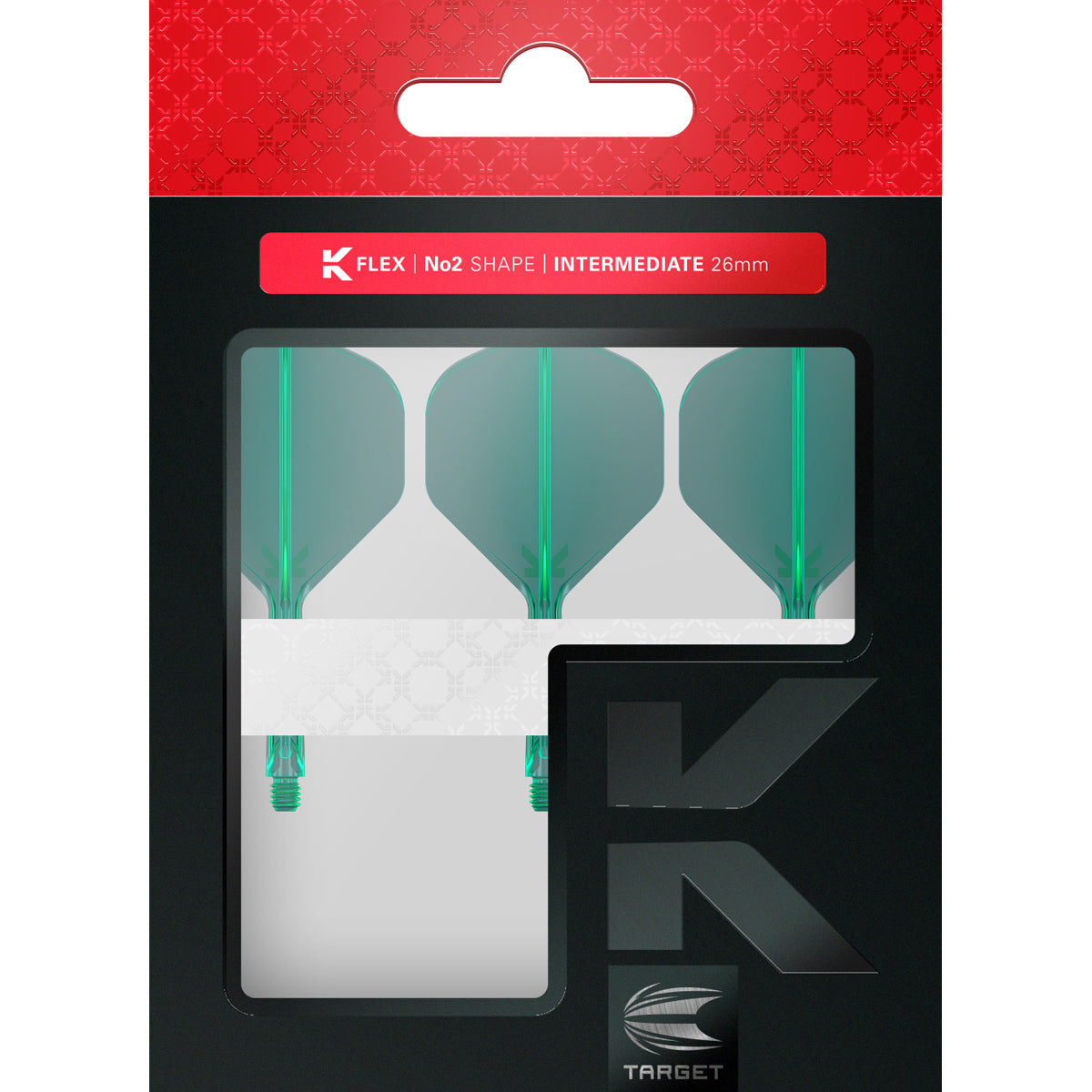 K,Flex Green No2 One Piece Flight by Target image showing the retail packaging.