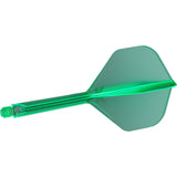 K,Flex Green No2 One Piece Flight by Target angled view highlighting the product design and profile.