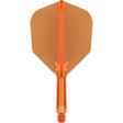 K,Flex Neon Orange No6 One Piece Dart Flights by Target main product image on a white background.