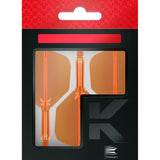 K,Flex Neon Orange No6 One Piece Dart Flights by Target image showing the retail packaging.