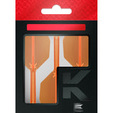 K,Flex Neon Orange No6 One Piece Dart Flights by Target image showing the retail packaging.