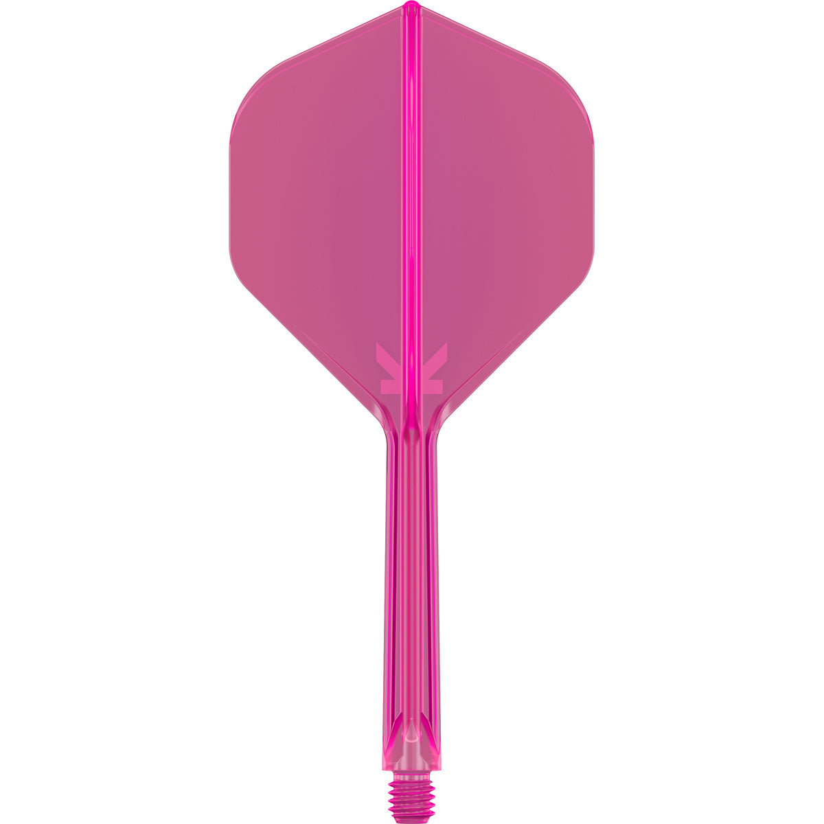 K,Flex Neon Pink No2 One Piece Dart Flights by Target main product image on a white background.