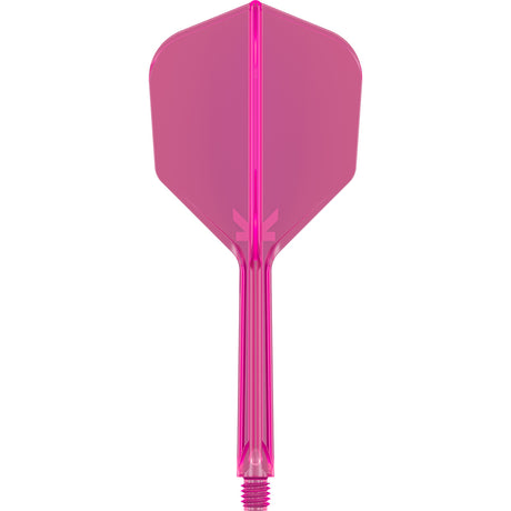 K,Flex Neon Pink No6 One Piece Dart Flights by Target main product image on a white background.