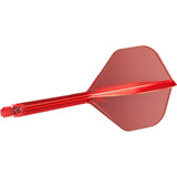 K,Flex Red No2 One Piece Flight by Target angled view highlighting the product design and profile.