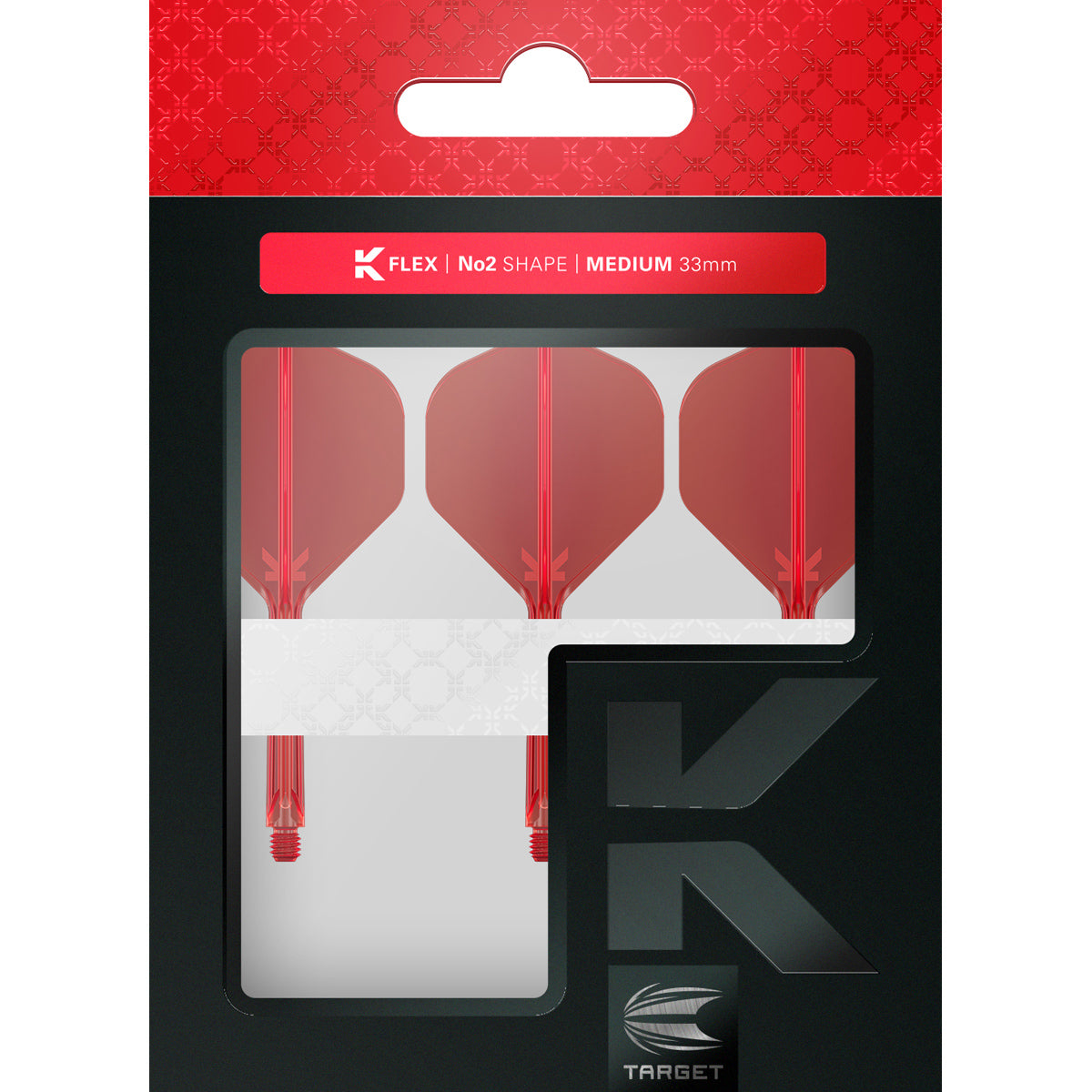 K,Flex Red No2 One Piece Flight by Target image showing the retail packaging.
