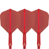 K,Flex Red No6 One Piece Flights by Target main product image on a white background.