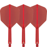 K,Flex Red No6 One Piece Flights by Target main product image on a white background.