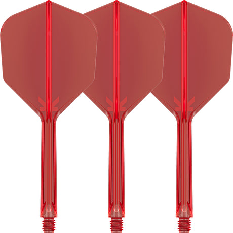 K,Flex Red No6 One Piece Flights by Target main product image on a white background.