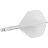 K,Flex White No2 One Piece Flight by Target angled view highlighting the product design and profile.