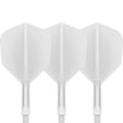 K,Flex White No6 One Piece Flights by Target main product image on a white background.