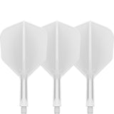 K,Flex White No6 One Piece Flights by Target main product image on a white background.