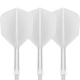 K,Flex White No6 One Piece Flights by Target main product image on a white background.