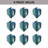 Kevin Doets Pro Ultra Dart Flights x 3 Sets by Target image showing the included 9 pack of dart flights.