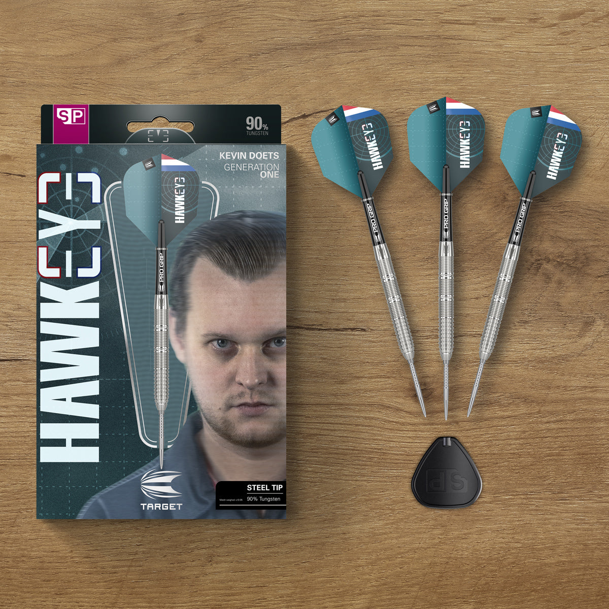 Kevin Doets darts lifestyle image featuring a premium darts setup and modern playing environment