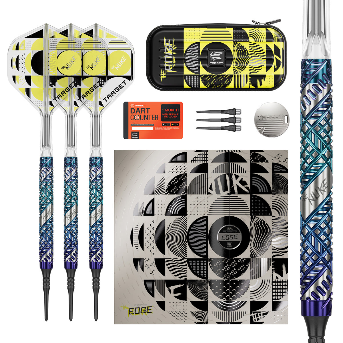 Target Luke Littler Edge 95% Tungsten SP Soft Tip Darts – Double