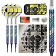 Luke Littler Edge Soft Tip Darts main product image showing the darts, packaging, flights, shafts, and included accessories