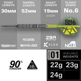 Target Luke Littler Fallout Swiss Point 90% Tungsten Steel Tip Darts