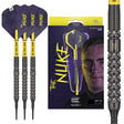 Luke Littler Soft Tip Darts main product image showing the darts, packaging, flights, shafts, and included accessories