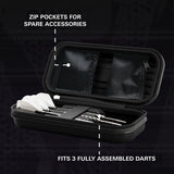 Target Luke Littler Takoma Ghost Dart Case image showing the inside of the case with storage compartments and layout